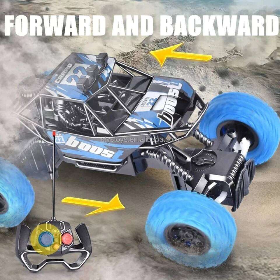 Remote Control Toy Car: Off-Road Climbing, 27MHz 4-Way, Rubber Wheels, Rechargeable, Flashing Lights Z260304