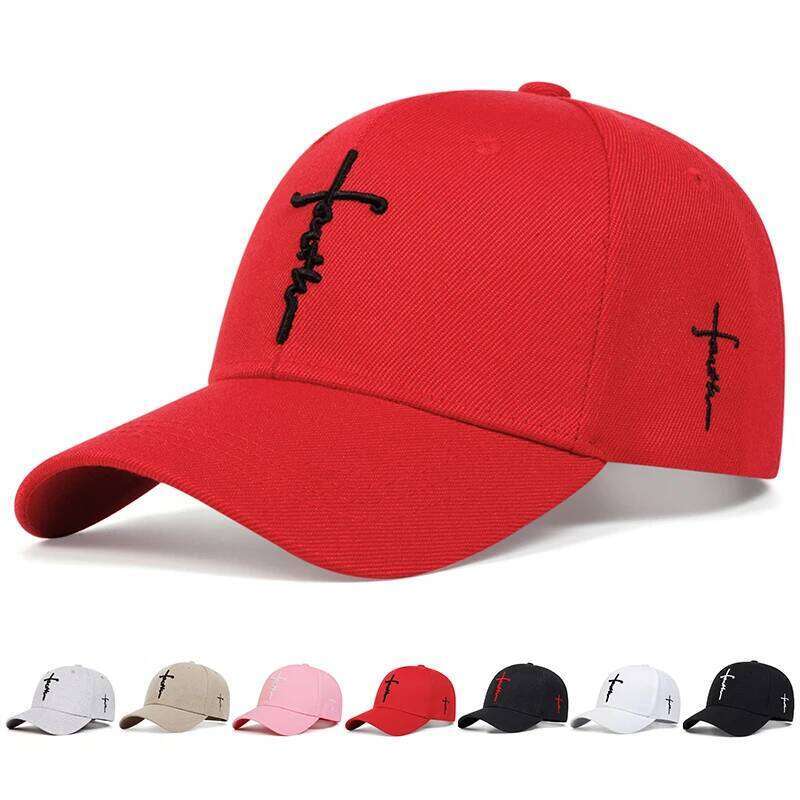 Unisex Letter Cross Embroidery Baseball Caps Spring and Autumn Outdoor Adjustable Casual Hats Sunscreen Hat Sports Cap Y260304