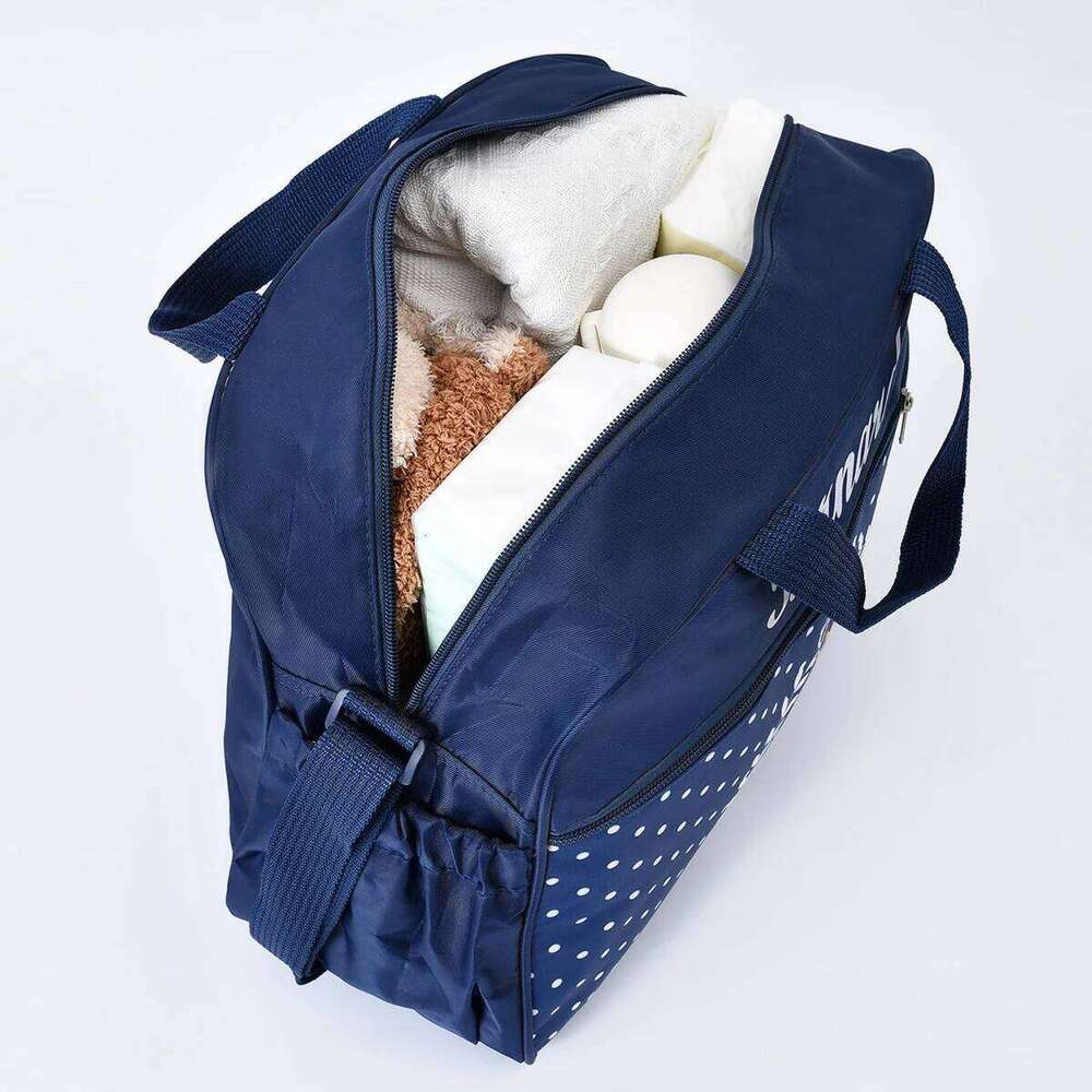 Mommy Five Piece Fashion Print Bears Multifunctional Large Capacity One Shoulder Crossbody Maternal Baby Diaper Bag Z260304