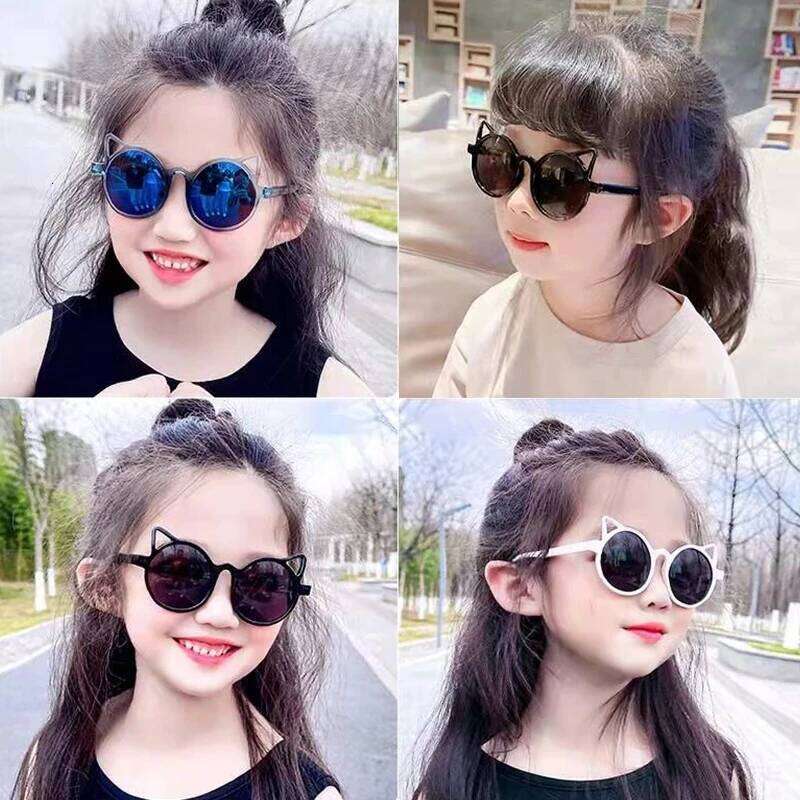 Animal Cartoon Girl Boys Cute Trend Flower Wings Outdoor Vintage Sunglasses Eye Protection Classic Kids eyewear Z260305