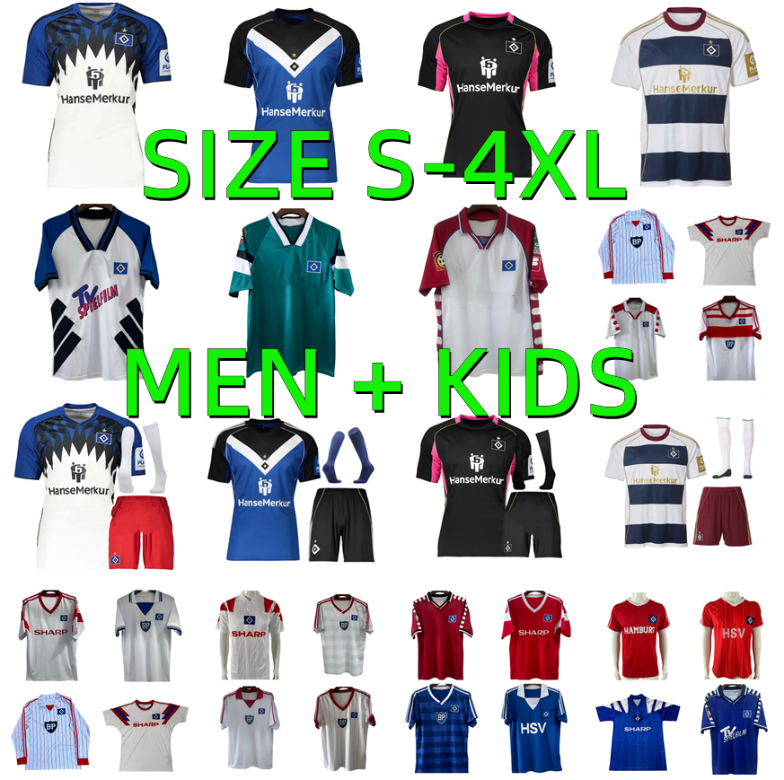 2025 2026 Hamburger SV retro soccer jersey 25 26 SELKE PHERAI ELFADLI DOMPE GLATZEL BALDE JATTA 1979 1980 1984 1986 1992 1993 retro HSV football shirt Men kids kit