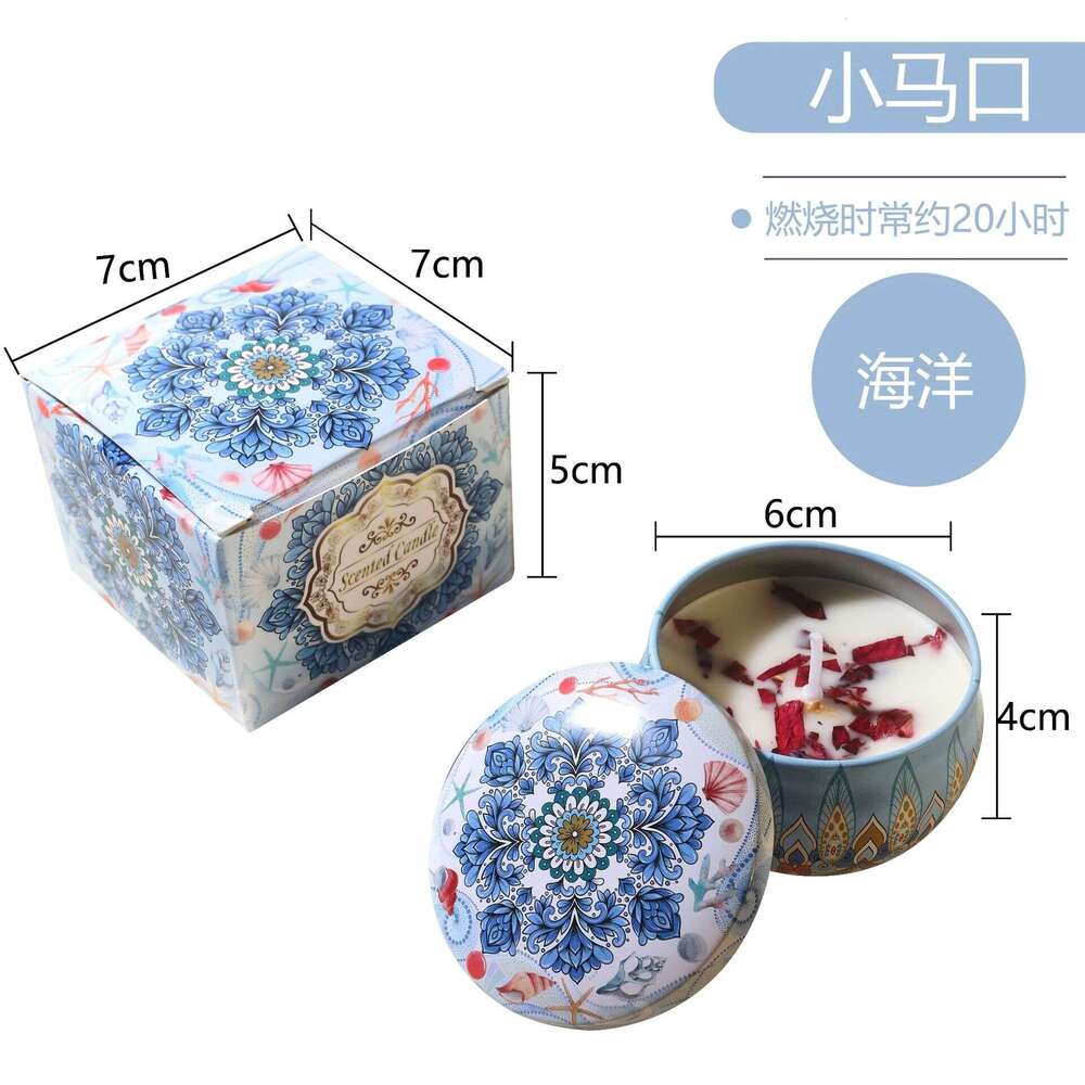 Cross-Border Plant Soy Wax Dried Flower Wedding Favor Birthday Gift Floral Fragrance Aromatherapy Candle W260304 W260305