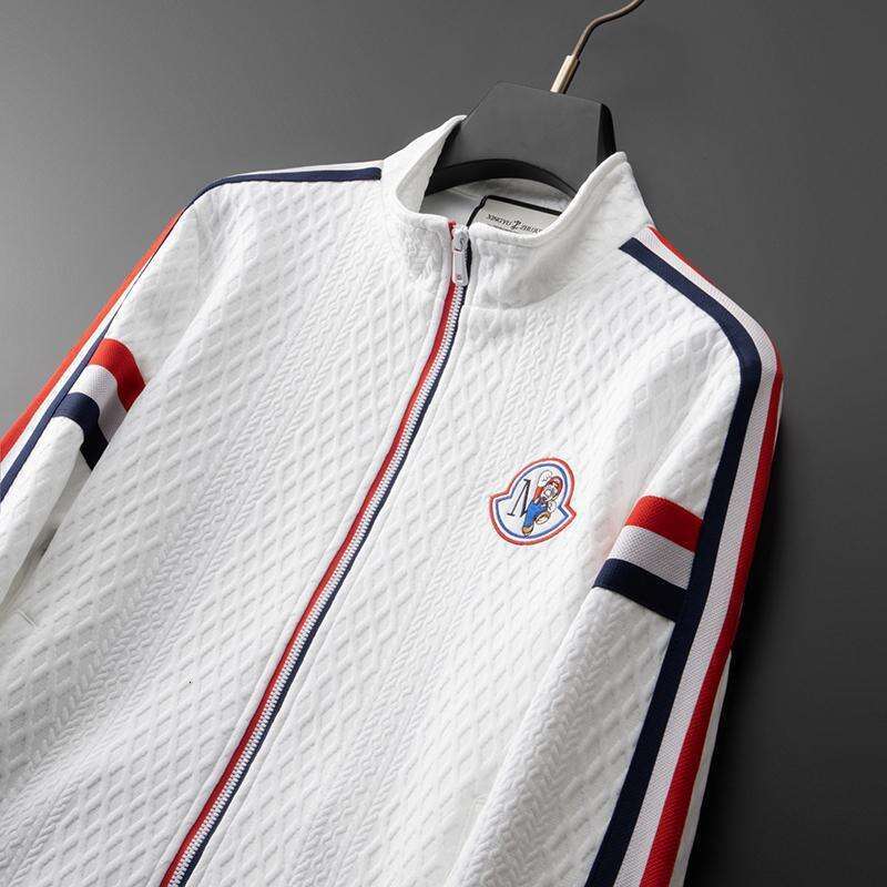 Two Piece Tracksuit Sport Tracksuit For Autumn Golf Brunch Travel Daily Street Mature Loose Fit White Matching Outfit Plus Size Versatile Casual Mens  - view 5