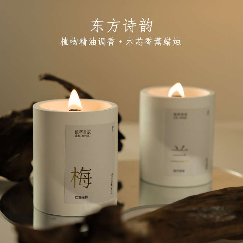 Yihe Golden Osmanthus Scented Candle Home Bedroom Fragrance Long-lasting Scent Kunlun Niche High-end Atmosphere W260305