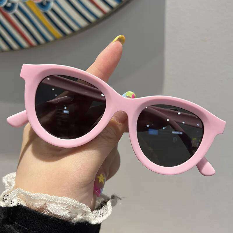 New Small Circle Sunglasses Boys UV resistant Eyeglasses Girls Sunshade Sun Glasses Children's Shades UV400 Eyewear Z260305