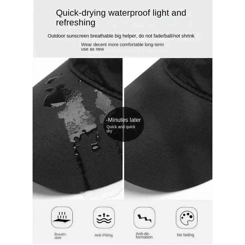 Quick Dry Waterproof Back Closed Big Head Baseball Cap for Men Women Fleece Lining Autumn Winter Spring Hats 55-60cm 61-65cm Y260304