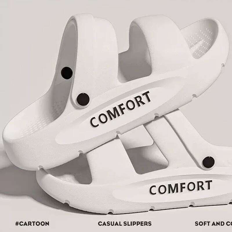 Kidmi Mens And Womens Home Soft Couple's Non-slip Fashion New EVA Material Wear-resistant Thick-soled Slippers