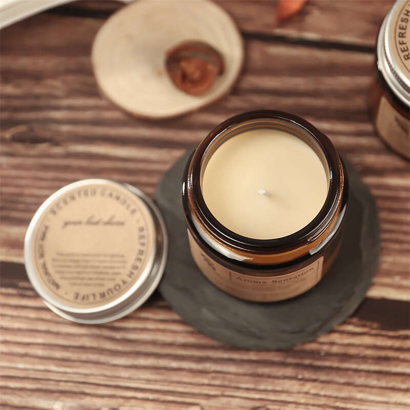 INS Cross-Border Wedding Favor Fragrance Glass Cup Handmade Smokeless DIY Aromatherapy Candle W260304 W260305