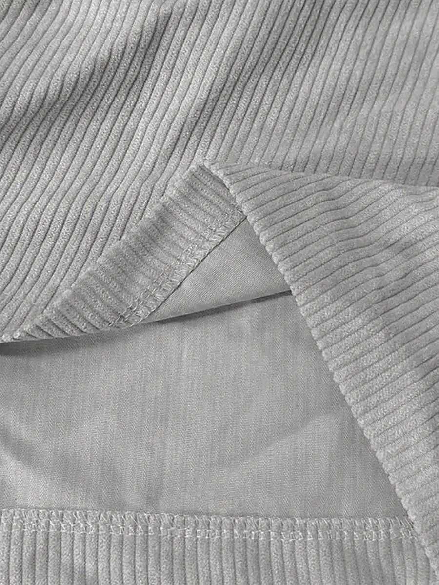 Japanese Style Corduroy Shirt Jacket Men Women Unisex Long Sleeve Oversized Shacket Clean Fit Casual Outerwear Spring Autumn Top M260305