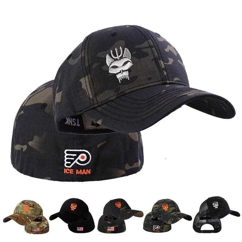 Fashion hip hop hat back sealed cotton baseball cap personality embroidery camouflage caps Men Women snapback hats gorras Y260304