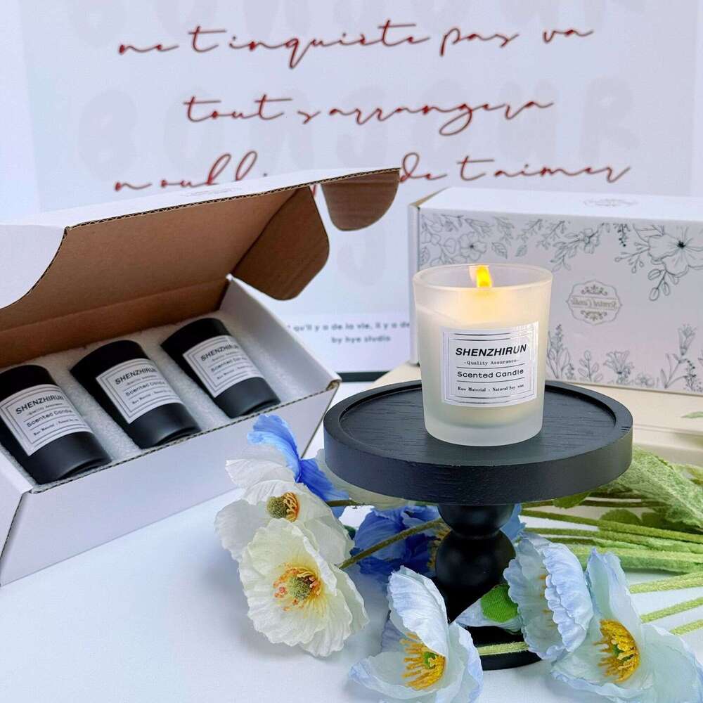 INS Simple Style Aromatherapy Cup Wax Fragrance DIY Romantic Gift Candle Manufacturer Wholesale Customizable W260304 W260305