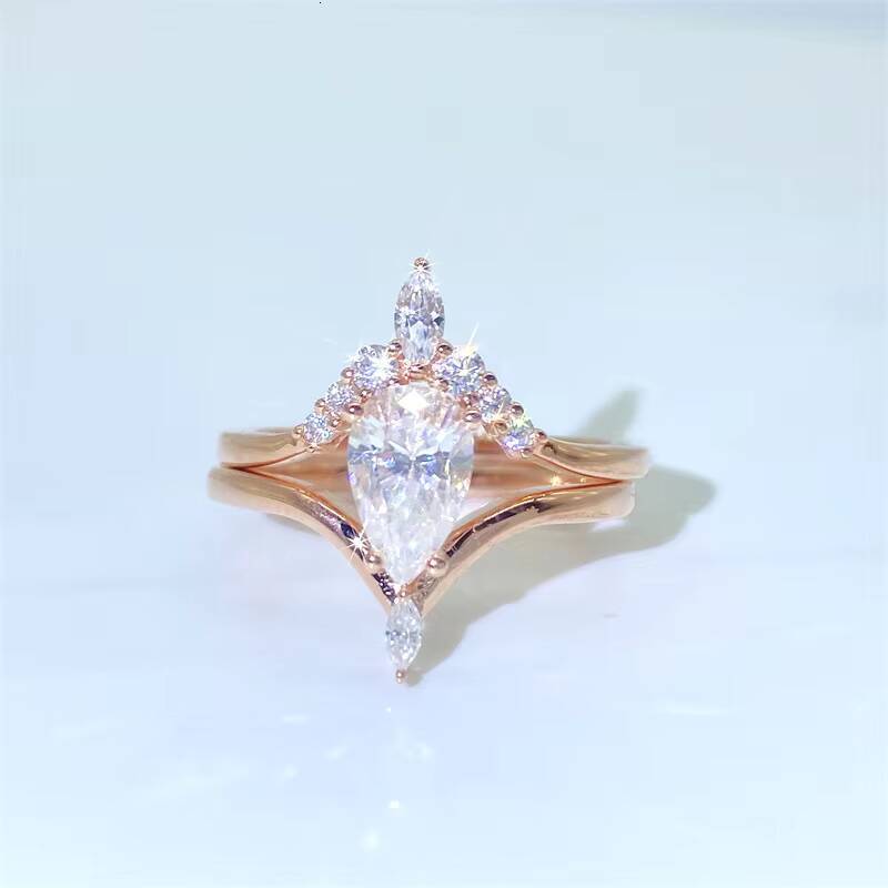 Wholesale Hip Hop Rings 925 Silver Diamond Moissanite Engagement Ring for Men Women