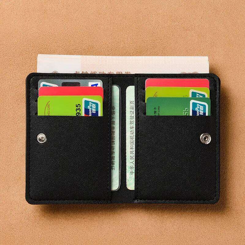 Classic Designer PU Leather Small Wallet for Men Short Simple Women's Fashion Ultra Thin Credit Card Bag Coin Purse C260304