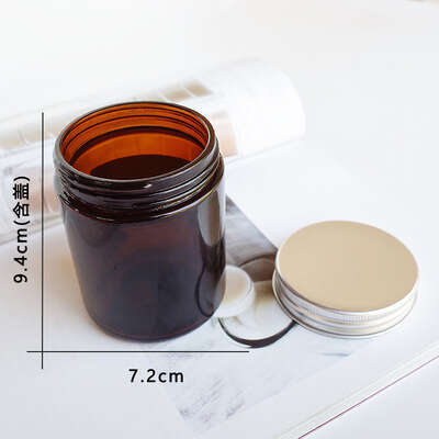 250ml Empty Aromatherapy Bottle DIY Large Mouth Brown Glass Cup Candle Holder Atmosphere Ornament W260304 W260305