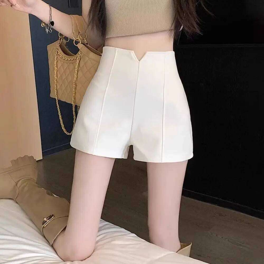 Slim Fit A-line Y2K Chic Solid Color Suit Hot Shorts Pant Trousers High Waist Women's Summer Short Pants Office XJ260305