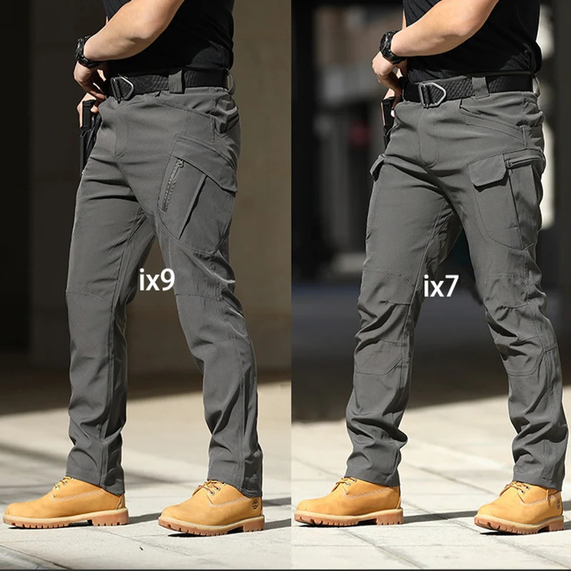 CHRLCK Mens Anti-scratch Tactical Pants Elasticity Hiking Trousers Men Waterproof Hunting Fishing Camping Pants Wear-resistant 260304