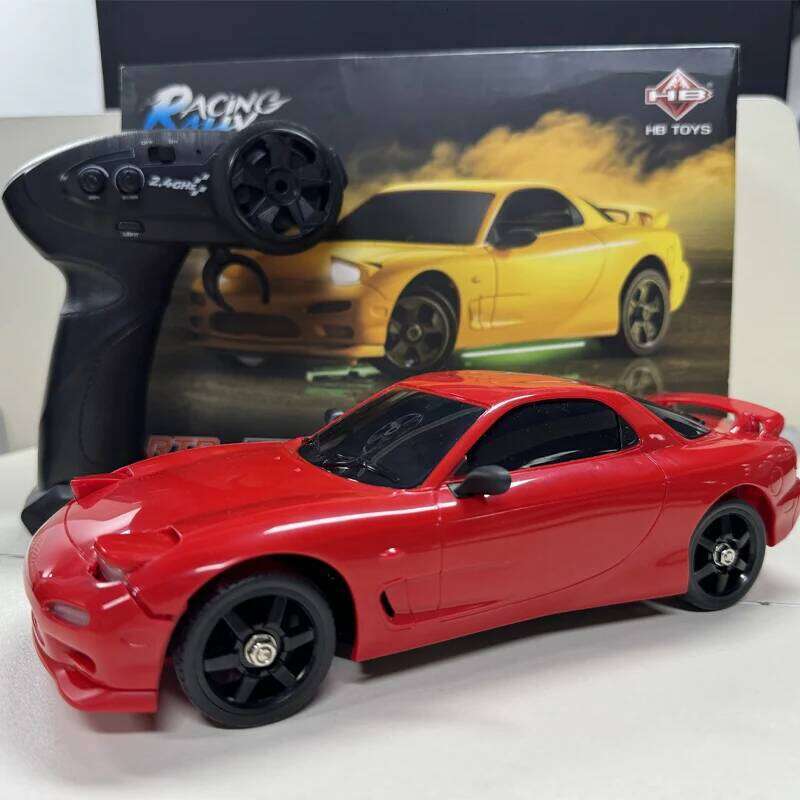 HB RP1801 1:18 4WD RC Drift Car with Gyro 2.4G Remote Control LED Lights Off-Road Racing Buggy Model Vehicle Z260304