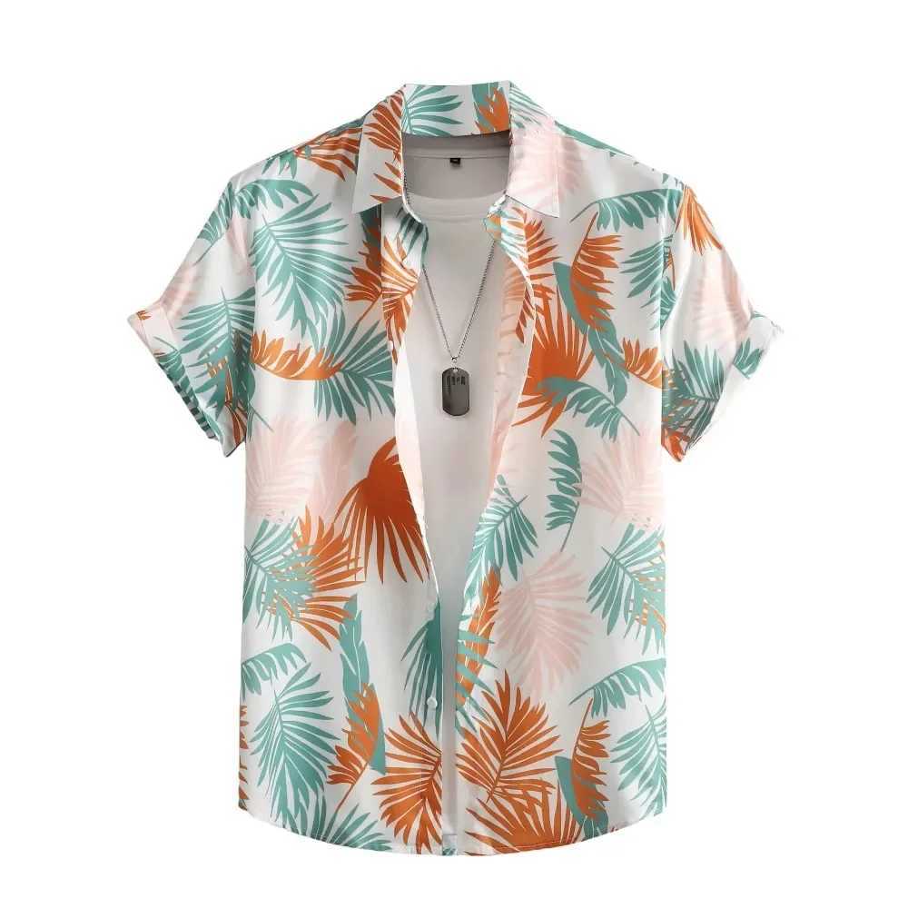 Fashion 3d Printed Summer Hawaiian Shirt Men Women CloTHing Loose Beach Short Sleeve Blouse Mens Vocation Lapel Camisa M260305