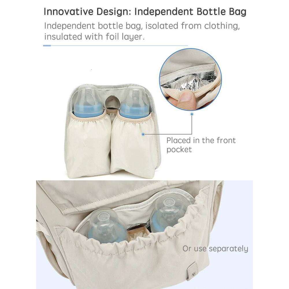 PANGDUBE Nappy with 2pcs Stroller Hooks Mummy Backpack Waterproof Outdoor Travel Mommy Maternity Bag for Baby Stuff Z260304