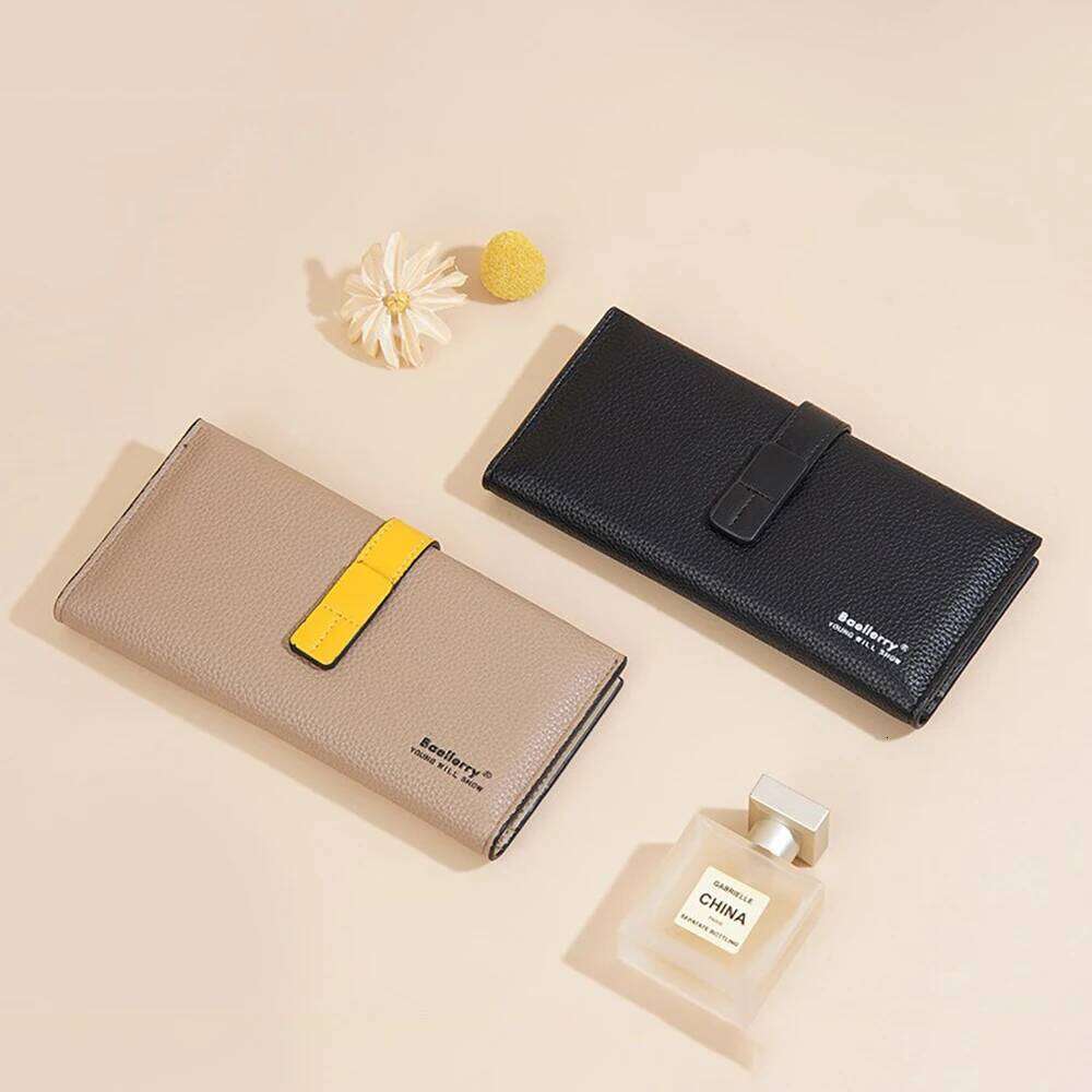 Elegant Women Long Zip Wallet Baellerry Large Capacity RFID Blocking Multi Card Holder Phone Case Clutch Purse C260304