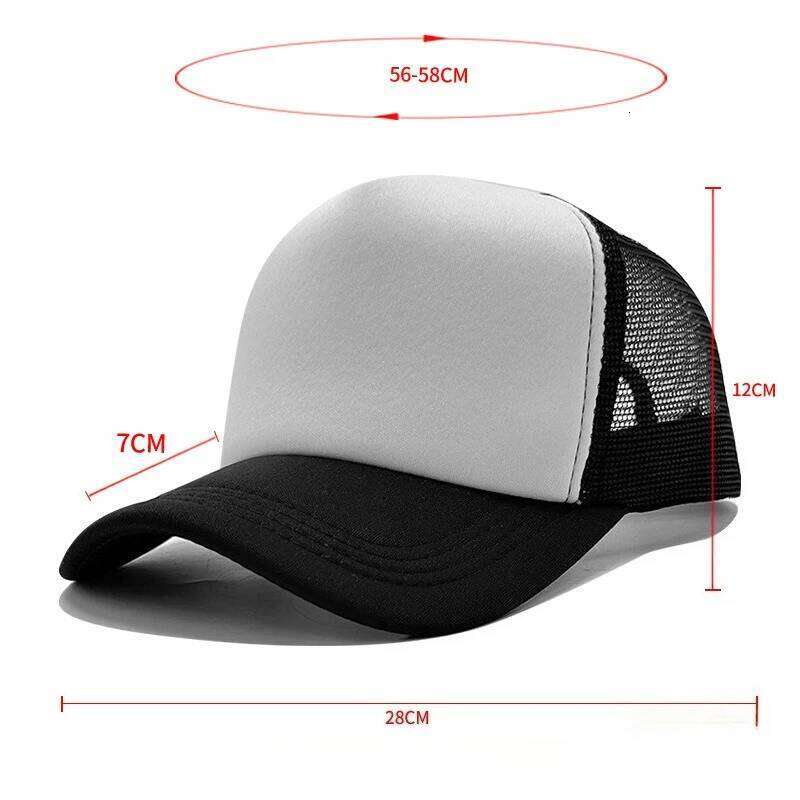 Sponge Mesh Baseball Cap - Unisex Solid Color Trucker Adjustable UV Protection Fashion Breathable Snapback Sun Hat Y260304