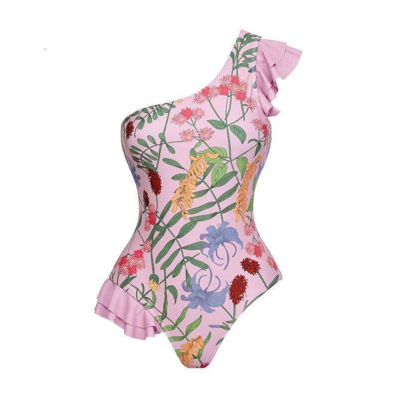 Halter 3D Flower Backless One Piece Swimsuit and Sarong Sale Clearance Sexy Beachwear Vacation Wear Y260303