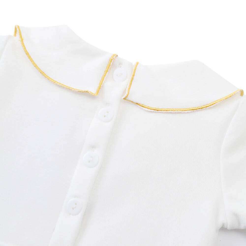 Golden Cross Baptism Sets for Infant Boys Girls 3 6 9 12 18 Months Baby First Christening 5 Pieces Costume Spring Unisex Clothes Z260304