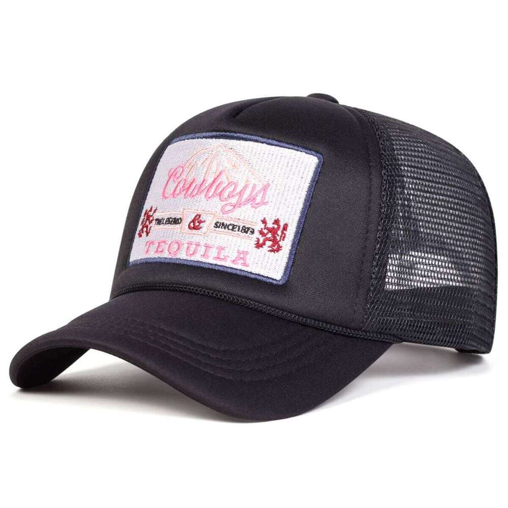 Unisex TEQUILA Letter Embroidery Baseball Net Caps Spring and Summer Outdoor Adjustable Casual Hats Hip Hop Sunscreen Hat Y260304