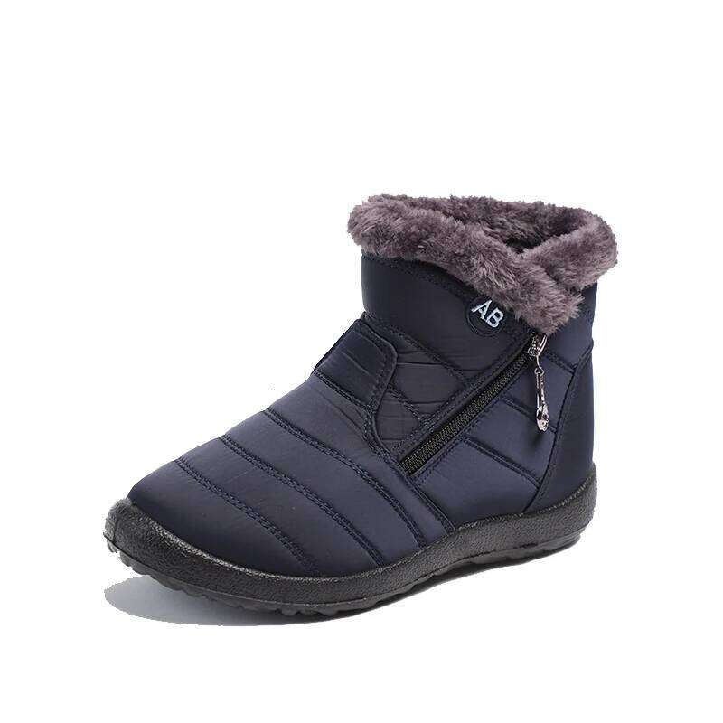 Kidmi Women's Warm Soft-bottom Waterproof Cotton Shoes Wear-resistant shock absorption Boots Suitable for Snowy Conditions