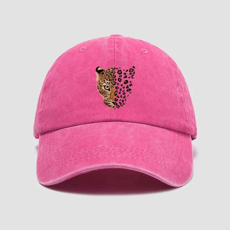Fashionable baseball cap - Adjustable leopard print design, perfect for casual outings and sports activities Y260304