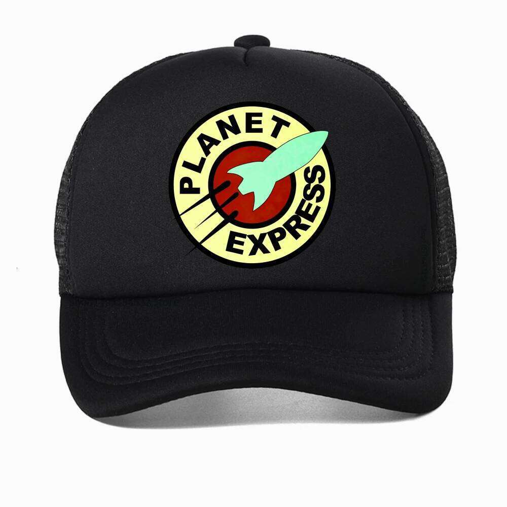 Planet Express Funny Logo Design baseball cap Futurama Graphic Printed caps Cotton Casual Fashion Streetwear Hip Hop hat Y260304