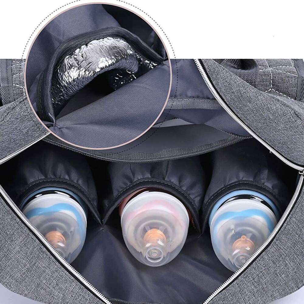 Fashionable Quilted Diamond Grid Single Shoulder Multi Functional Mommy Large Capacity Diagonal Cross Mom Bag for Going Out Z260304