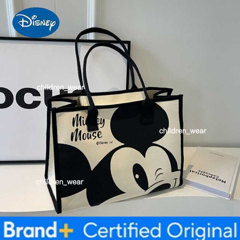 Disney 2026 New Mickey Mouse Shoulder Bag for Women Fashion Cartoon Handbag Crossbody Tote Bag Ladies Casual Purse H260305