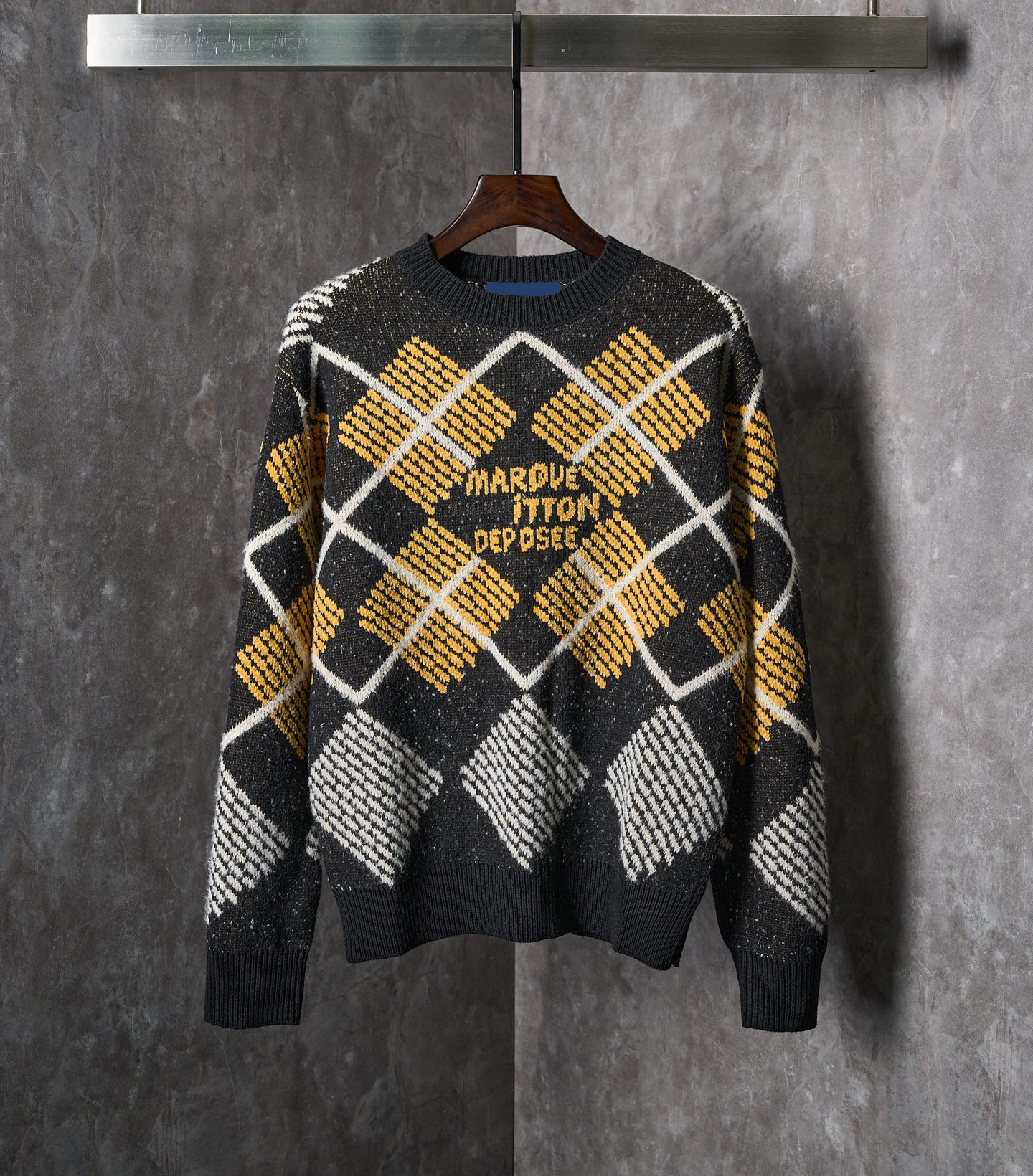 Men's Plus Size Sweaters in autumn / winter acquard knitting machine e Custom jnlarged detail crew neck cotton 43fg3