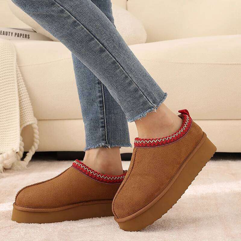Kidmi Winter Women Fur Classic Brand Fuzzy Outdoor Waterproof Antiskid Indoor Warm House Slippers