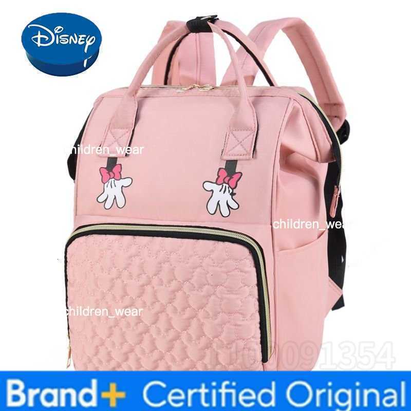 Disney Mickey New Diaper Bag Backpack Luxury Brand Diaper Bag Backpack High Capacity High Quality Cartoon Fashion Baby Bag H260305