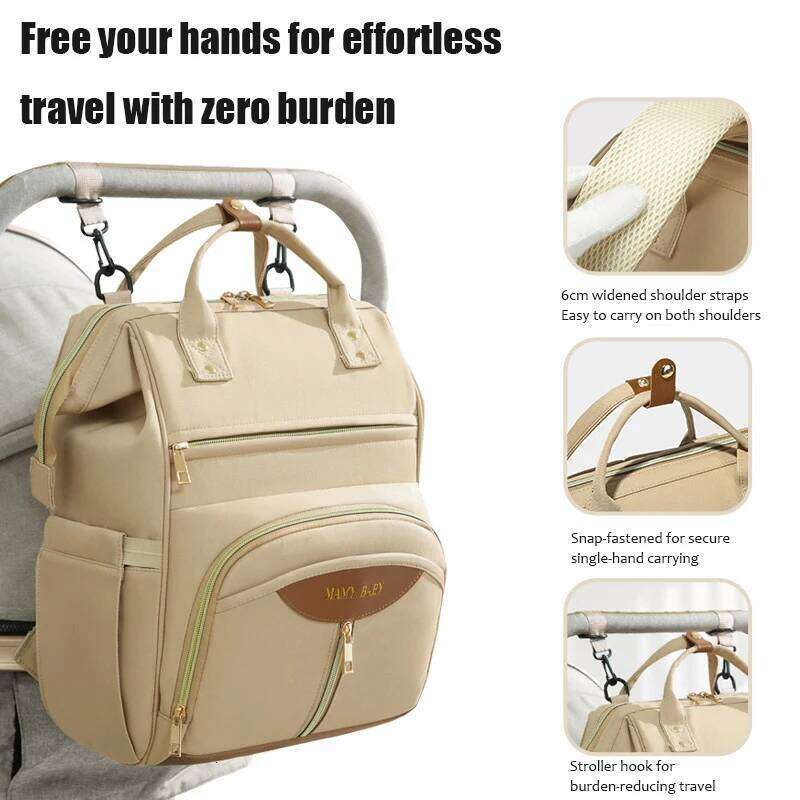 Fashion Mommy Large Capacity Diaper Multifunctional Travel Baby Bag Maternity Backpack for Women Waterproof Z260304