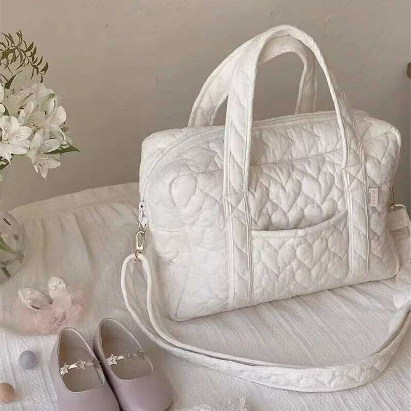 Cotton Quilted Baby Diaper Bag Lage Travel Maternity Pack Women Messenger Multi Functional Handbags Sac A Langer Bb Z260304