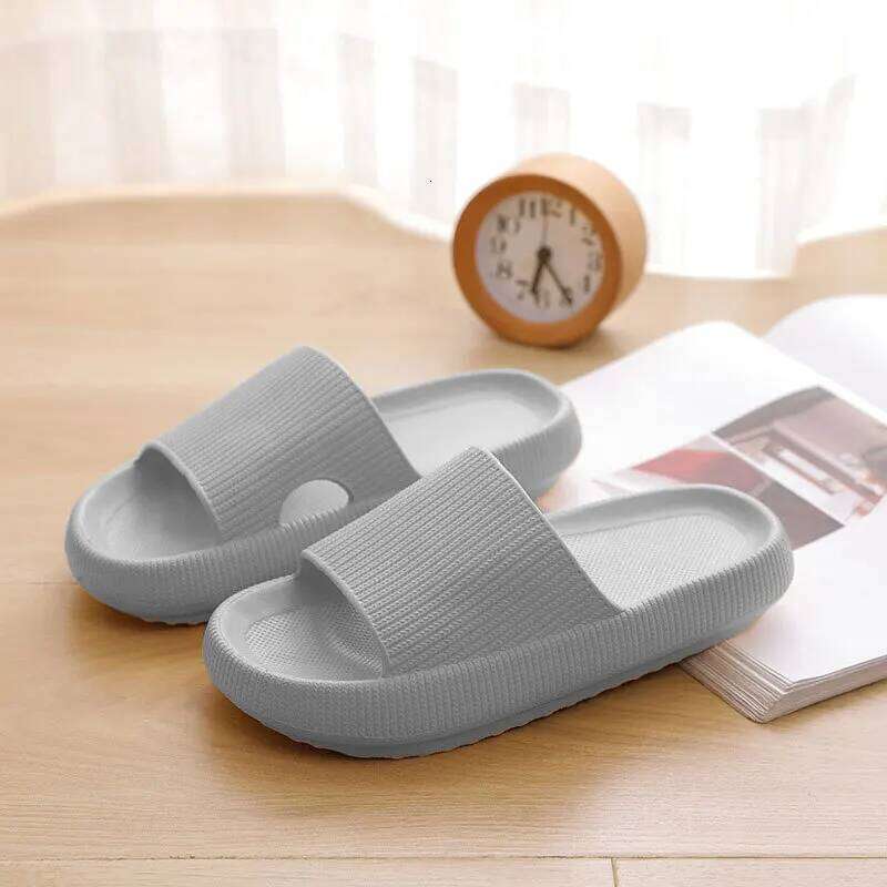 Kidmi Summer Thick Sole Household Softsole Slippers Antiskid Breathable Shoes Flat Sandals For Women
