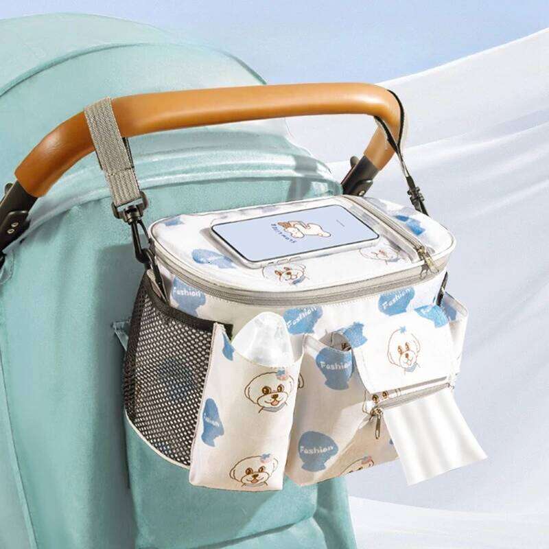 Fashionable Mommy Lightweight Baby Stroller Hanging Multifunctional Large Capacity Diaper Bag Trendy Outdoor Mother Storage Z260304