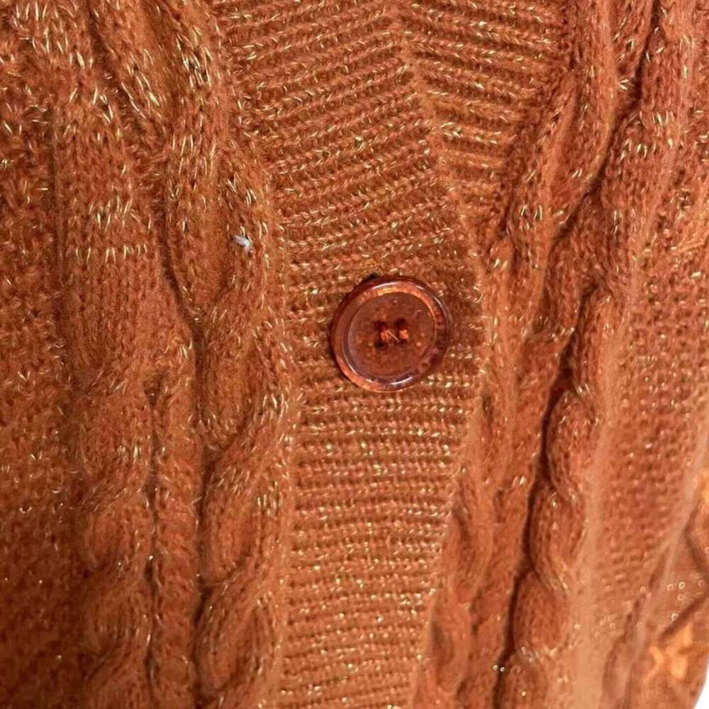 Autumn Women Loose Halloween Orange Cardigan Winter Warm Xmas The Showgirl Style Knitted Oversized Cardigans Female Sweaters XJ260305