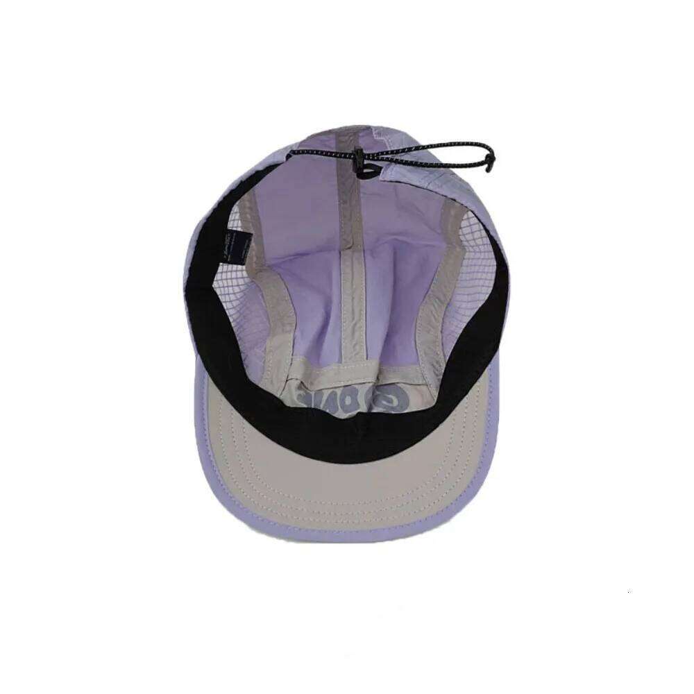 Letter Printing Quick-drying Hat Drawstring Design Japanese Style Short Brim Baseball Thin Adjustable Sun Visor Cap Unisex Y260304