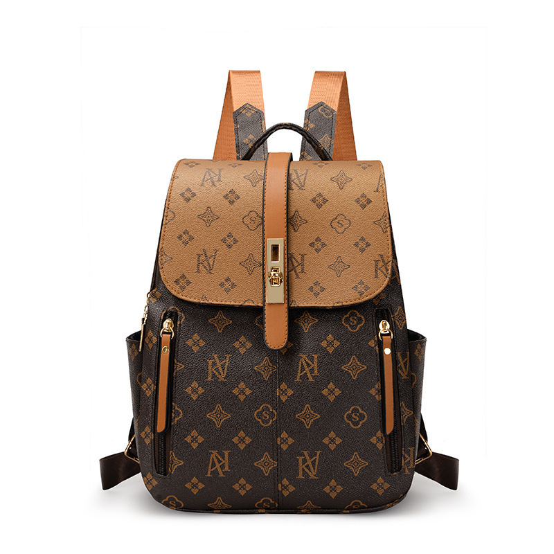hot Free Shipping new luxury bag Backpack Shoulder bag women 2026 vintage casual vintage vintage with large capacity