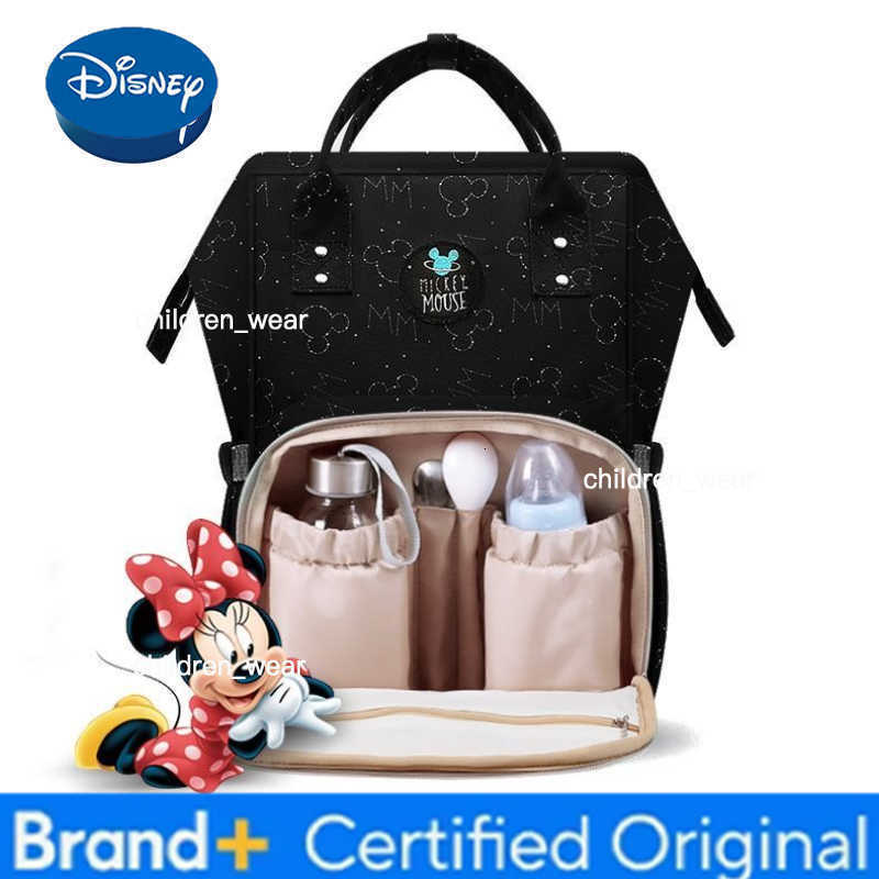 Disney Mickey New Diaper Bag Backpack Luxury Brand Original Baby Diaper Bag Backpack Large Capacity Cartoon Fashion Baby Bag H260305