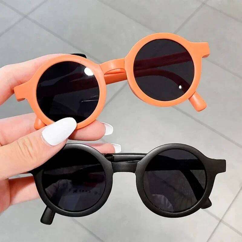 New Fashion Kids Sunglasses for Boys Girls Portable Folding Cute Baby Shades Eyewear Children Cartoon Outdoor UV Sun Eyeglasses Z260304