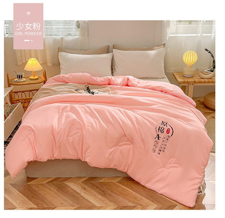 Soybean Fiber Spring Autumn Cool Air Conditioning Core Summer Thin Four Seasons Universal Single Double Winter Cotton Quilt