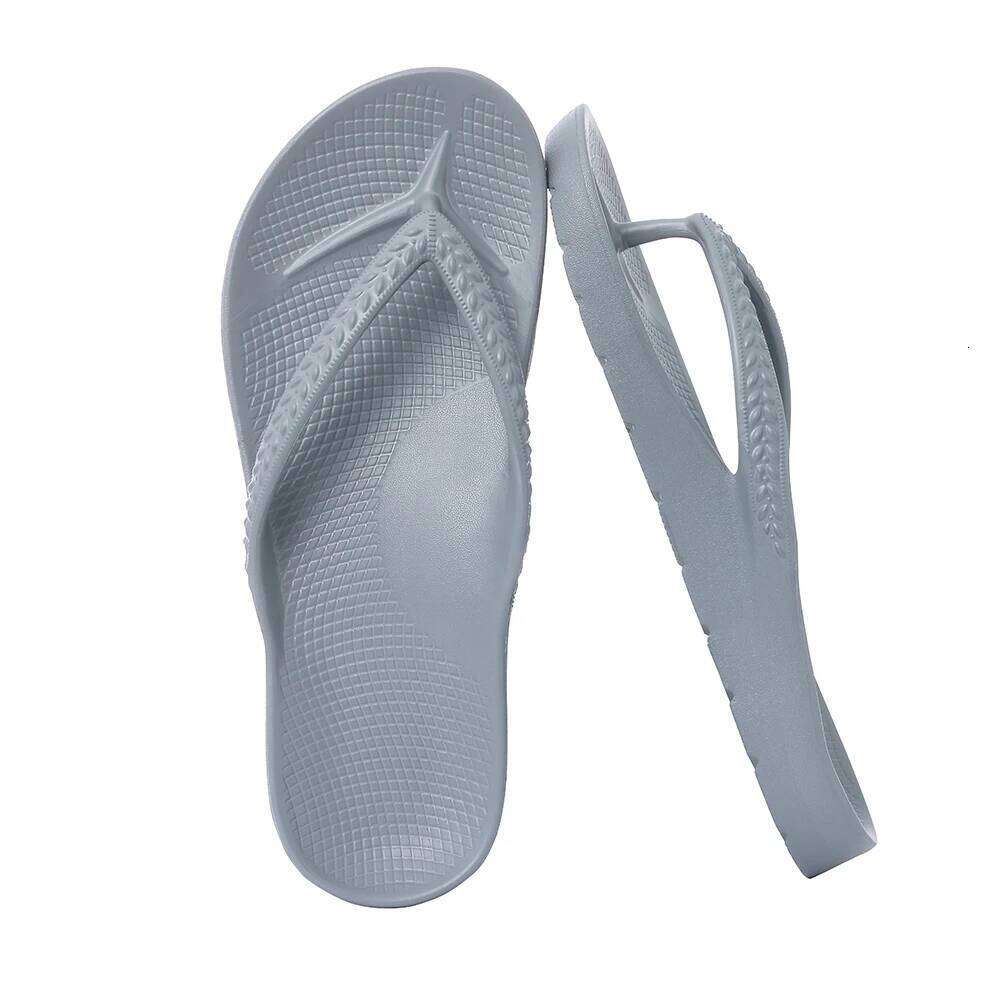 Kidmi Men Orthotic Sandals for Plantar Fasciitis Relief Summer Beach Flip Flops Vacation Shower Cloud Slippers