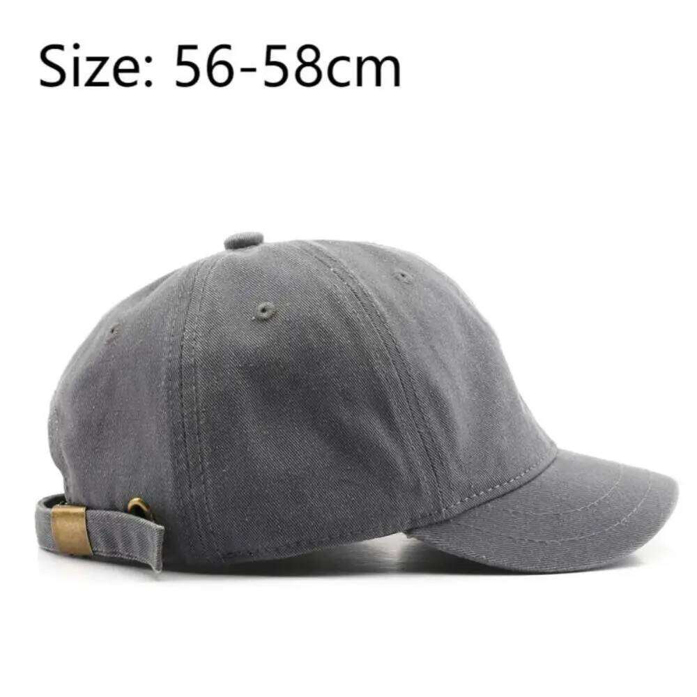 Adjustable Washed Cotton Solid Color Baseball Women Men Unisex Couple Fashion Dad Hat Snapback Cap High Quality Y260304