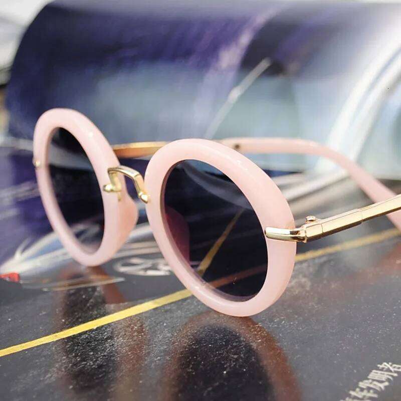 Vintage Kids Children's Stylish Retro Round Sunglasses Eyewear Lovely Girls Boys Sun Glasses Goggles ANTI-UV Shades UV400 Z260305