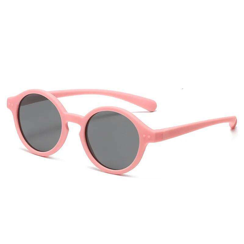 0-4-year-old Sunscreen Travel Kids New Silicone Children's Sunglasses Outdoor Polarized UV Resistant Baby Glasses Z260304